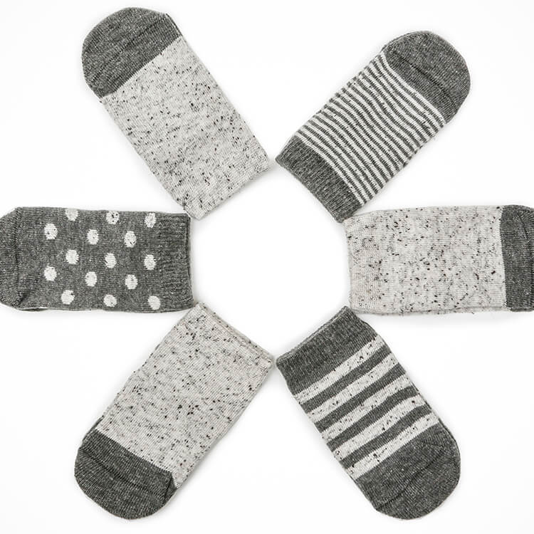 Baby Socks - New York Etiquette Baby Socks Gift Box - Heather grey ecru chic Baby Socks - beauty⎪Lil'Etiquette Clothiers