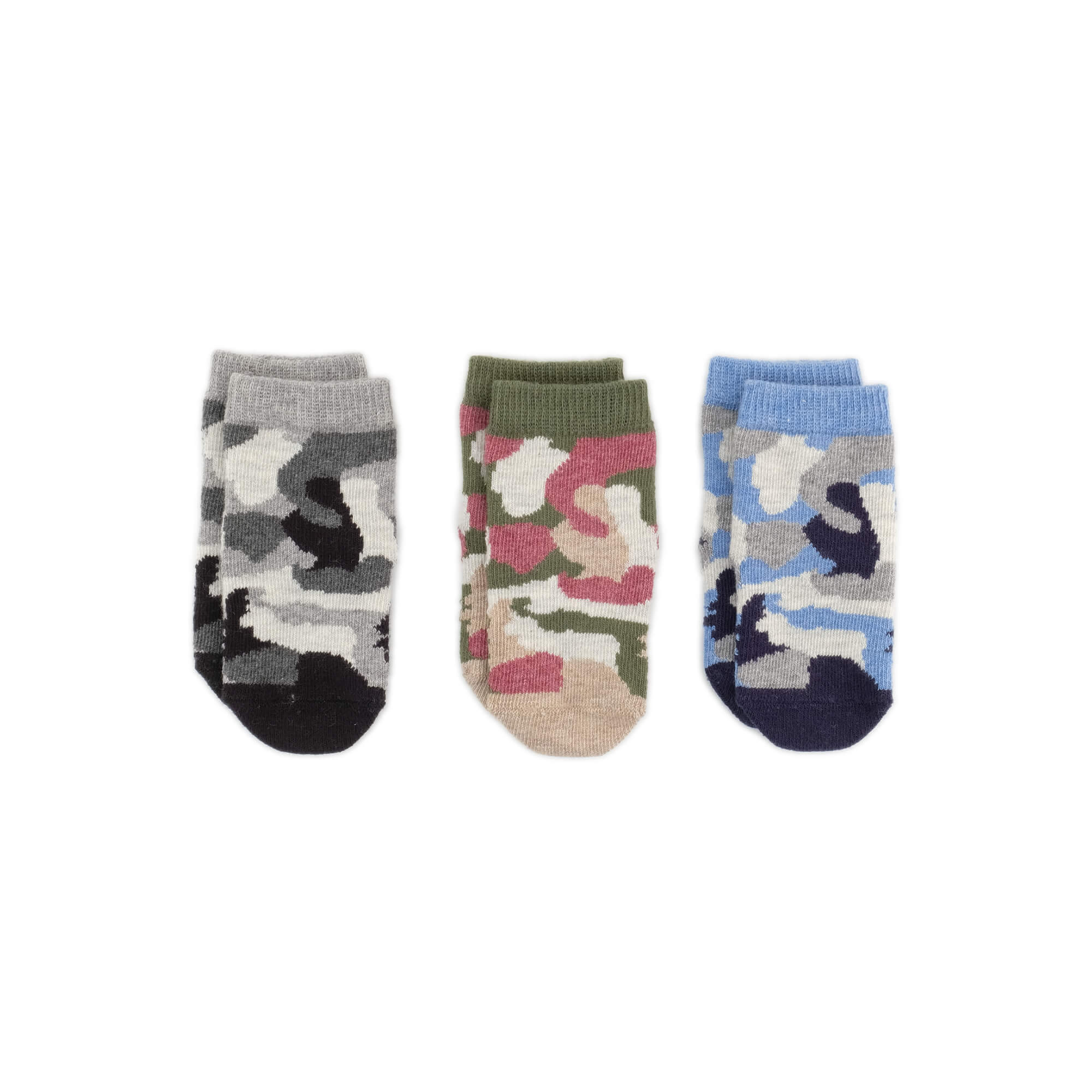 Camouflage Baby Socks Gift Box - Camo Pattern - product front view⎪Lil'Etiquette Clothiers