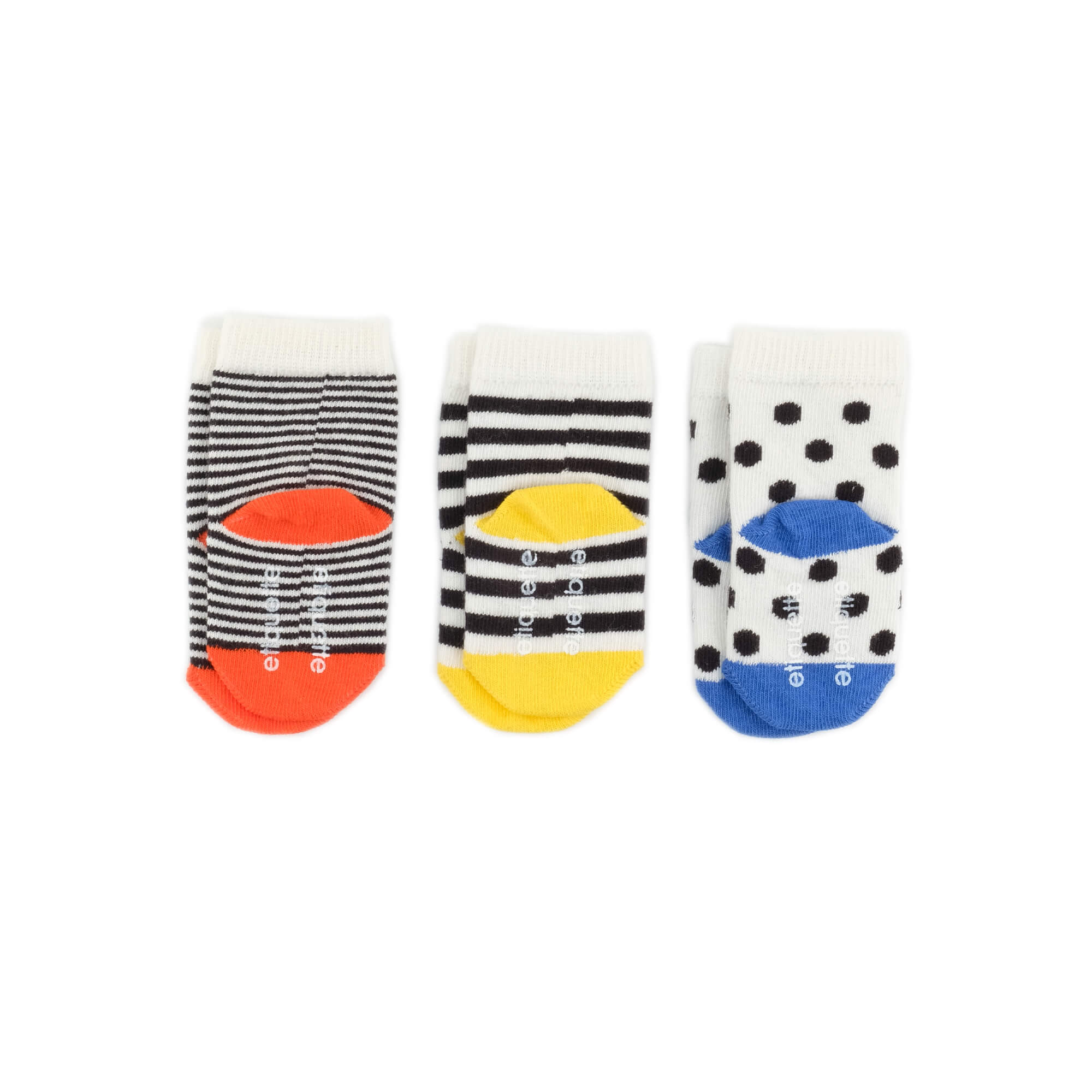 Baby Socks - Miffy x Etiquette Classic Baby Socks Gift Box - nijntje colorful baby socks - product back view⎪Lil'Etiquette Clothiers