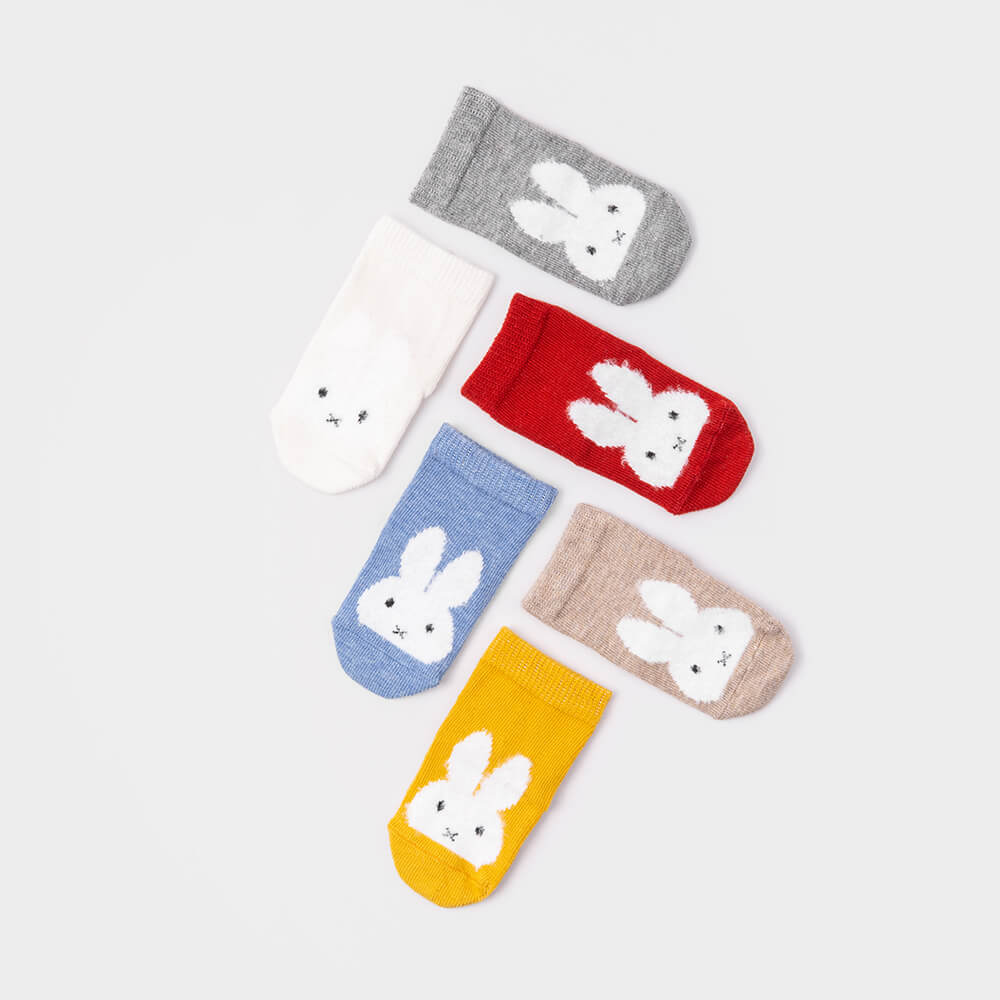 Baby Socks - Miffy x Etiquette Vintage Baby Socks Gift Box - nijntje colorful baby socks - baby shower⎪Lil'Etiquette Clothiers