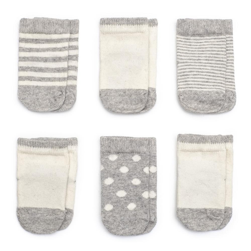 Baby Socks - Cashmere Baby Socks Bundle - Heather Grey - product view⎪Lil'Etiquette Clothiers