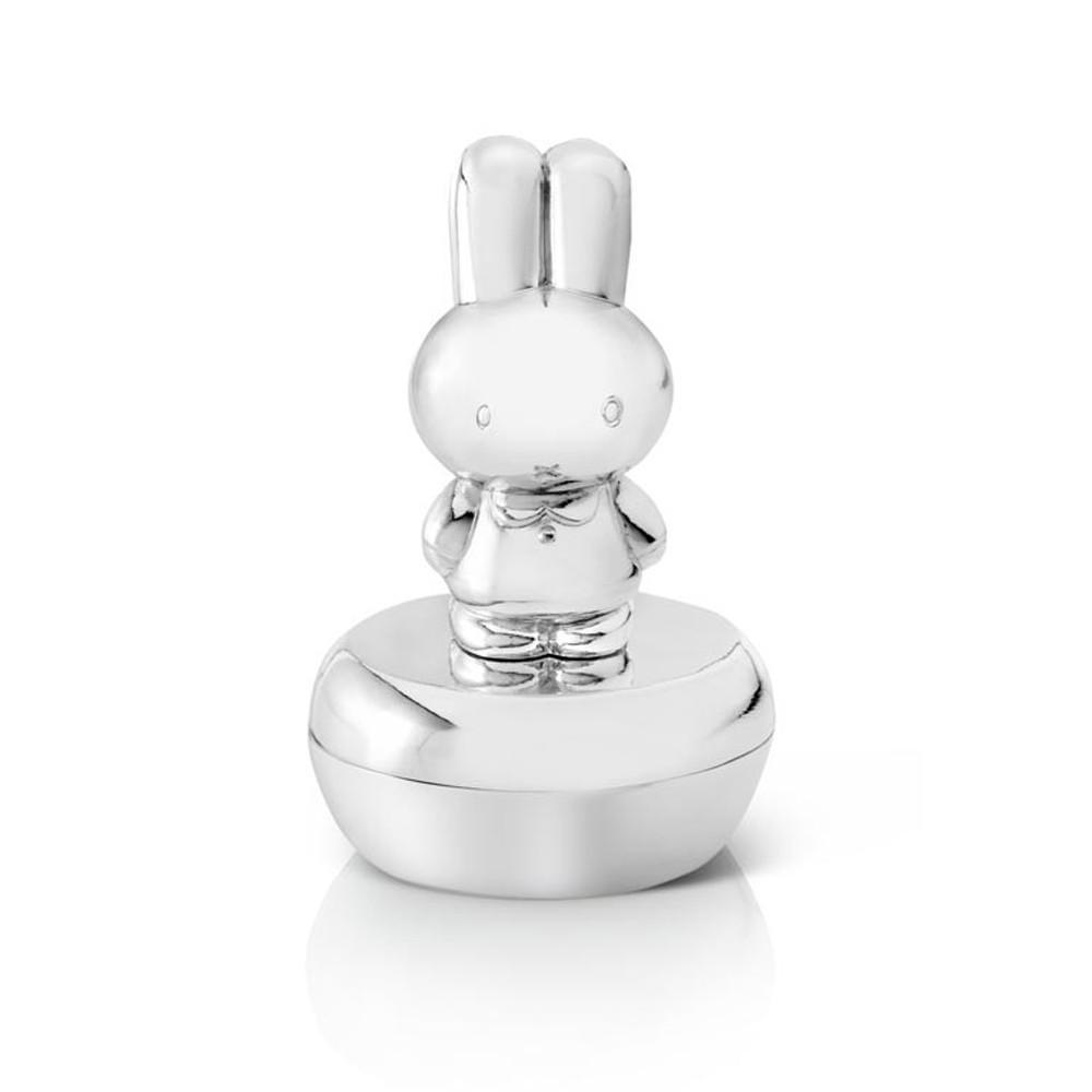 Miffy NijntjeFirst tooth/haircurl box, silver by Zilverstad - Gift for Newborns and Baby Showers⎪Lil'Etiquette Clothiers