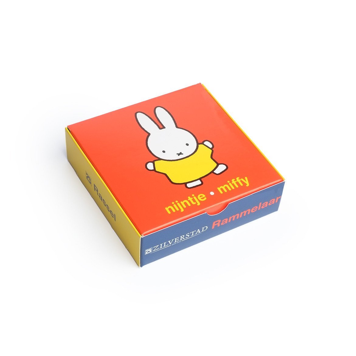 Miffy Nijntje Silver-plated rattle with miffy on a ring box by Zilverstad - Gift for Newborns and Baby Showers⎪Lil'Etiquette Clothiers